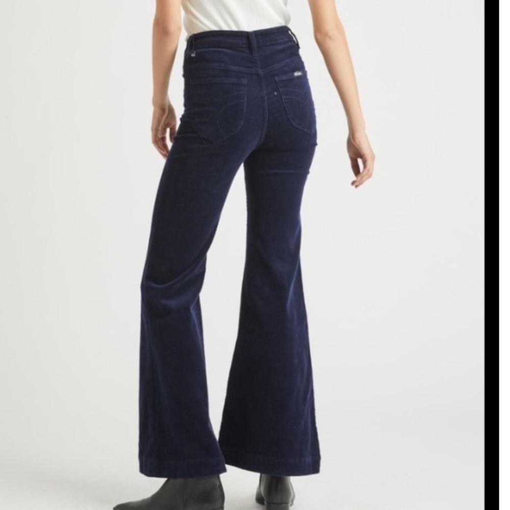 Rolla's Eastcoast Flare Pant Women 27 Navy Corduroy High Rise 43823603